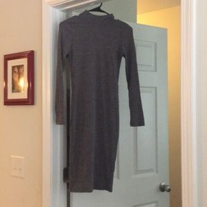 High neck sweater dress! Never worn! Key hole back